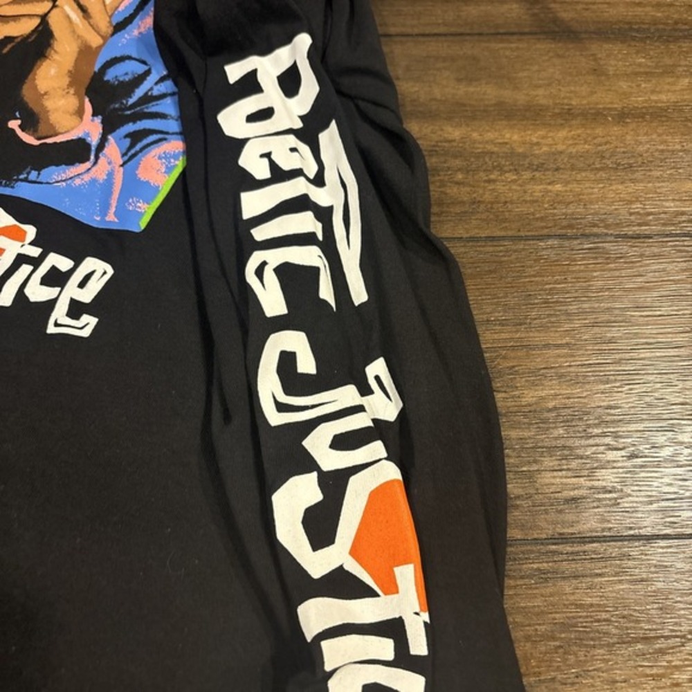 Philcos Poetic Justice Tupac Long Sleeve Tee Men's 2XL Black Graphic Tshirt - Picture 3 of 5